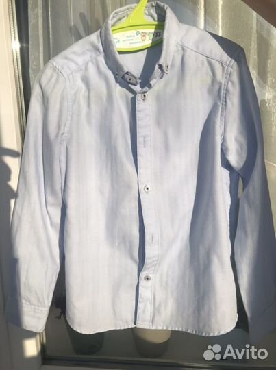 Рубашка голубая для мальчика