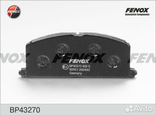 Колодки тормозные дисковые Fenox BP43270