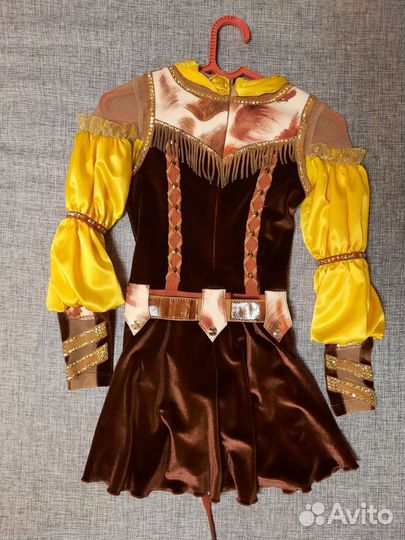 Платье для выступлений 128-134 стиль Кантри