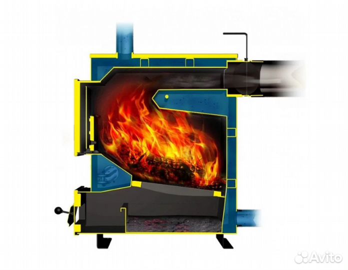 Котел твердотопливный 