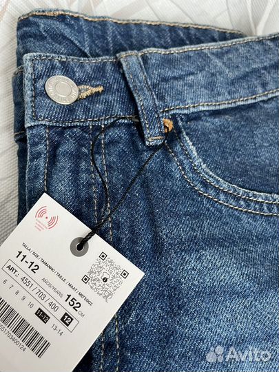 Юбка zara джинсовая для девочки 11-12лет