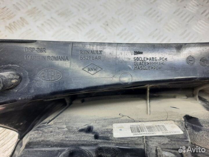 Фонарь задний правый Renault Sandero 2 5S 1.6