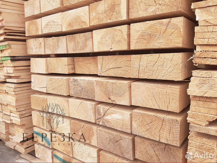 Брус 100х200х6000 из ели сорт А ту