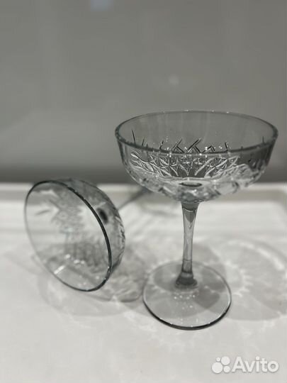 Бокалы-блюдца Pasabahce Timeless дымка 4шт