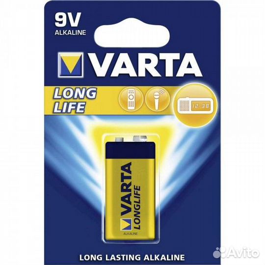 Батарейки varta longlife 9V 4122113411