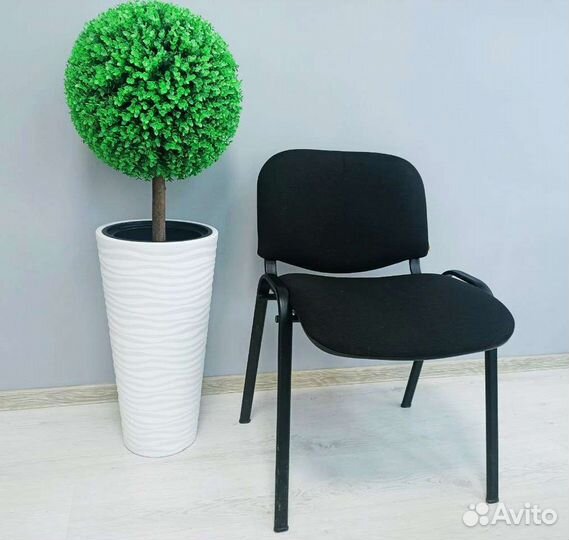 Искусственное дерево самшита в высоком кашпо