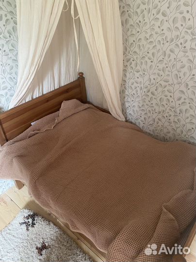 Плед хлопковый интерьерный 170х130см 100 хлопок