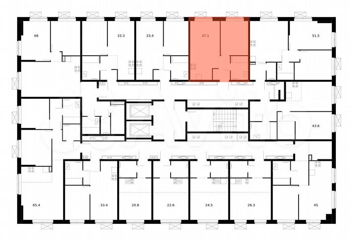 1-к. квартира, 37,1 м², 16/16 эт.