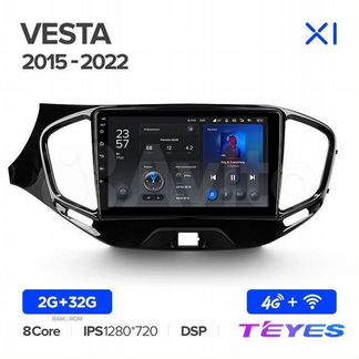Магнитола Teyes X1 4G 2/32 LADA Vesta 2015-2022
