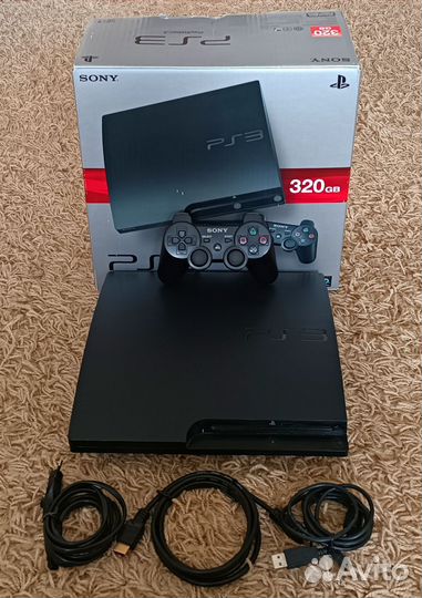 Прошитая PlayStation 3 slim + 45 игр