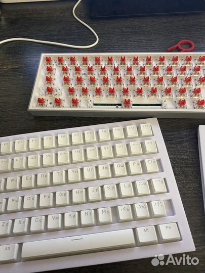 Клавиатура Redragon fizz K617 HyperX Pudding White