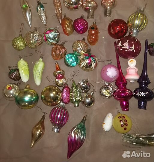Елочные игрушки СССР. Много