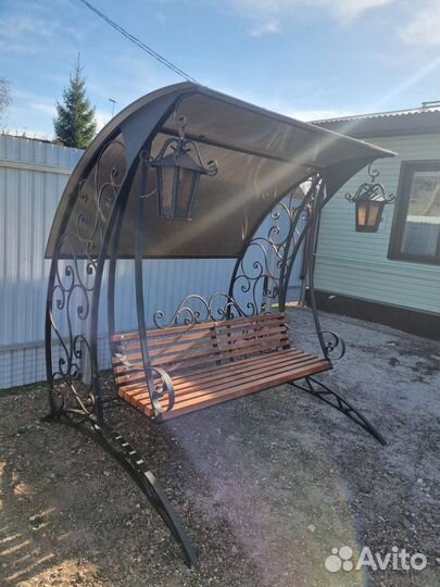 Тент на садовые качели
