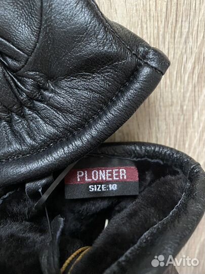 Варежки мужские натуральная кожа