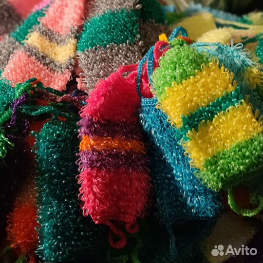 Мочалка Шахтерская,Летная.Полосатая,Длинная,Средня