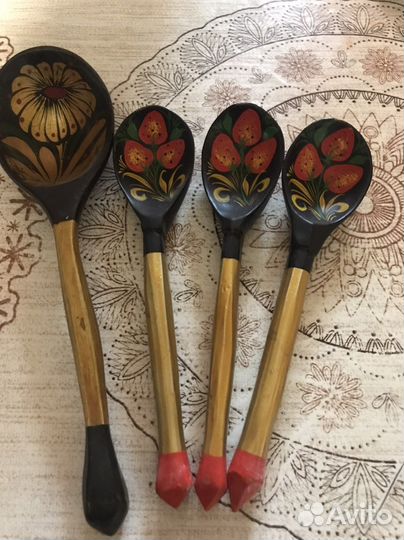 Деревянные ложки СССР хохлома