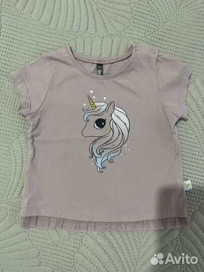 2 футболки для девочки crockid 80