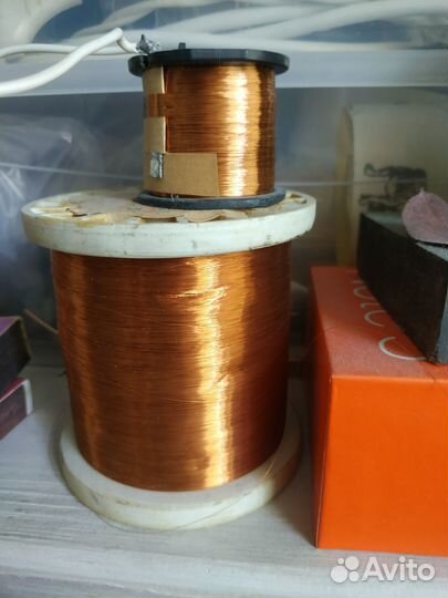 Обмоточный провод в катушках. Медь