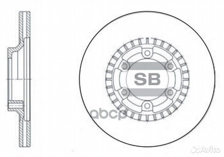 Диск тормозной SD1059 Sangsin brake