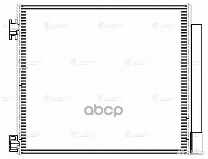 Радиатор кондиц. с ресивером для а/м Nissan