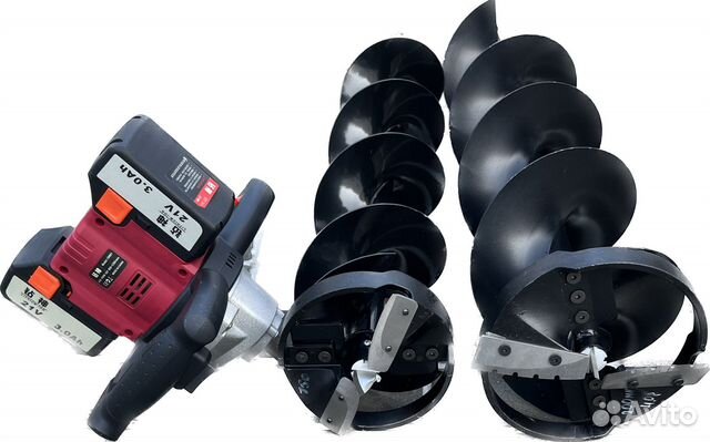 Аккмуляторный Ледобур со Шнеком