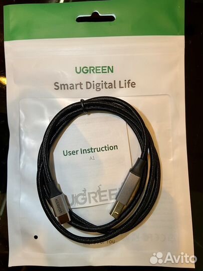 Ugreen Кабель USB-C в USB-B