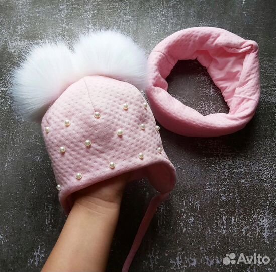 Шапка снуд ручная работа