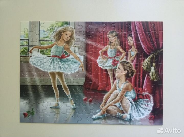 Шашки пластик СССР 70-е гг Пазлы Балет Балерина