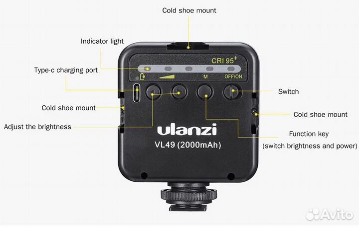 Видеосвет 49 LED