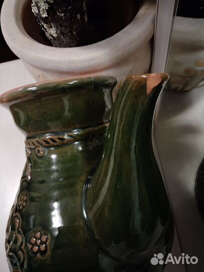 Ваза для цветов, горшок цветочный кашпо кувшин бу