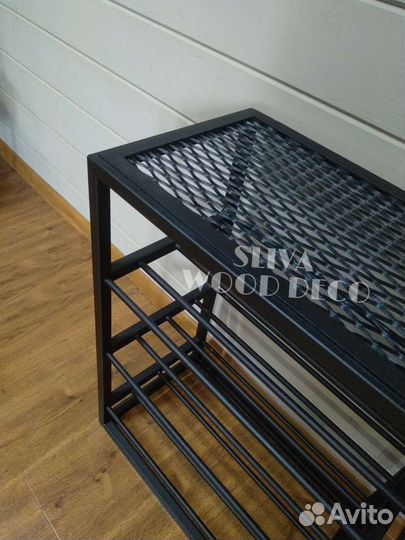 Обувница лофт с сеткой