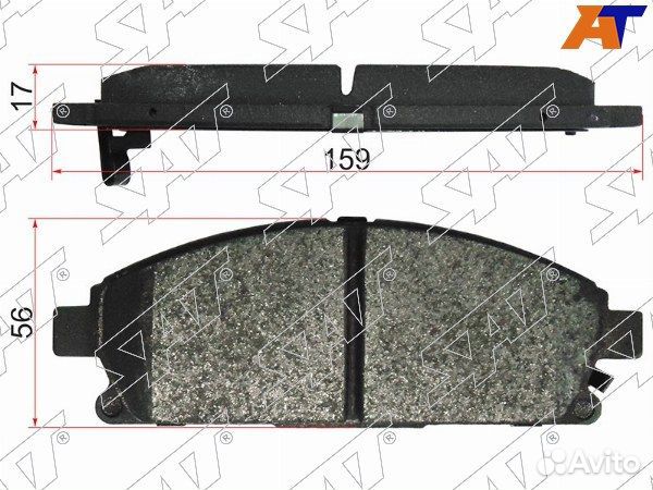 Колодки тормозные Передние nissan bassara