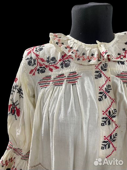 Старинная домотканая рубаха 19 - 20 вв