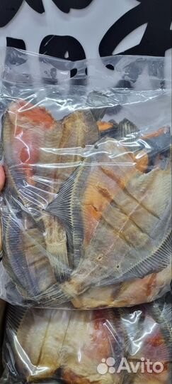 Камбала вяленая, крупная с икрой