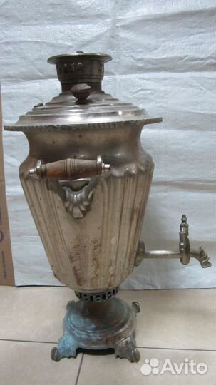 Старинный Угольный самовар рюмка с гранями