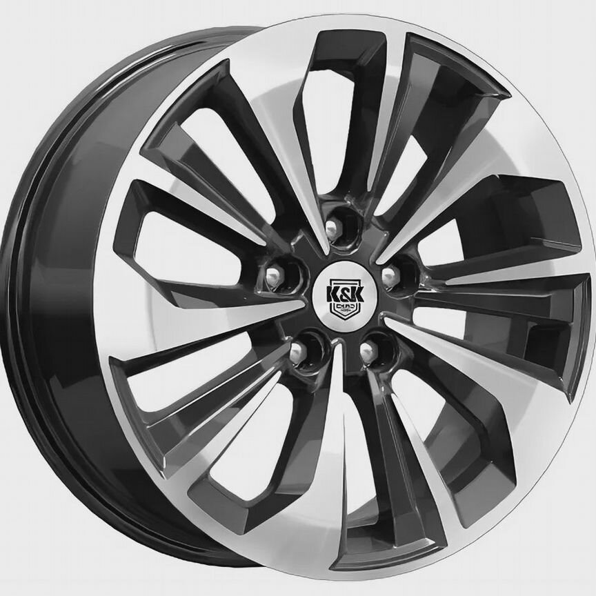 Диски K&K Авиор 7x17 5x114.3 ET50 D66.1 Алмаз черный