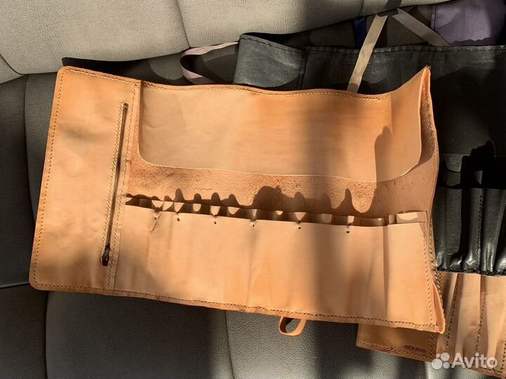 Чехол футляр для кистей кожа