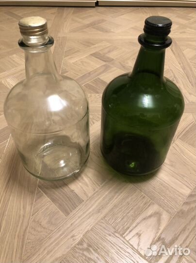 Банка 1л, банка 3 л, бутылка 3 л