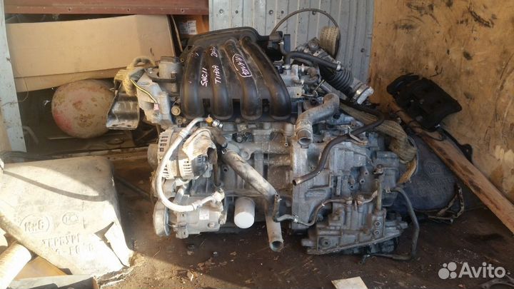 Двигатель на ниссан вингроад 2006. HR 15