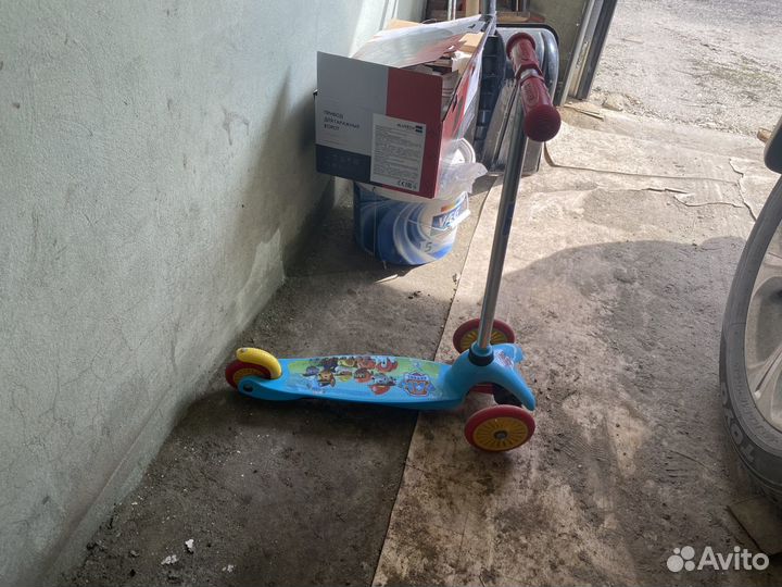 Самокат детский трехколесный бу