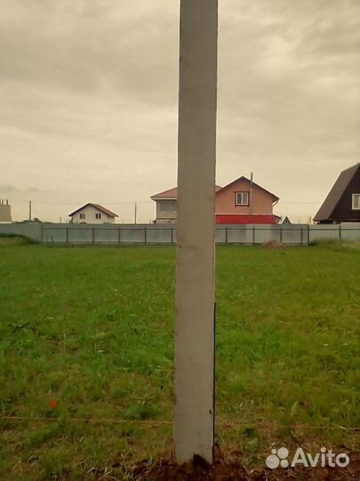 Установка столба для электричества 220в380в