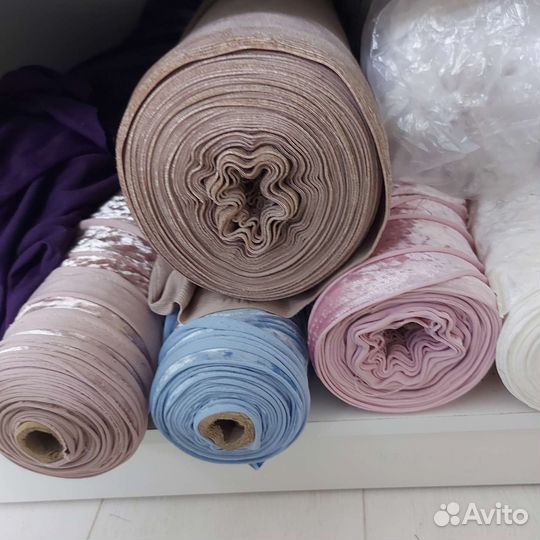 Ткань ломанный велюр