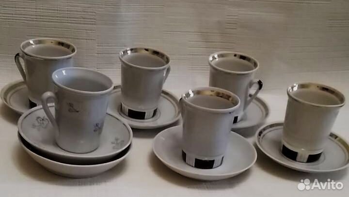 Кофейные пары Городницкого фарфорового завода