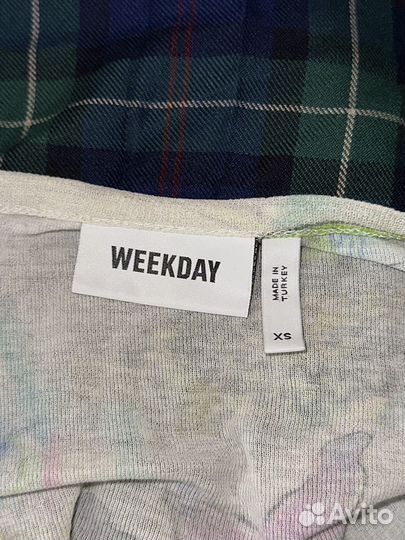 Платье Zara + топик Weekday