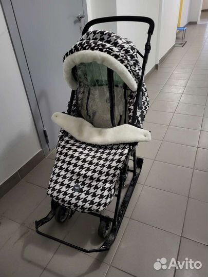 Санки коляска nika