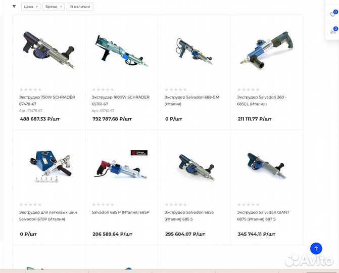 Экструдер для сырой резины Италия