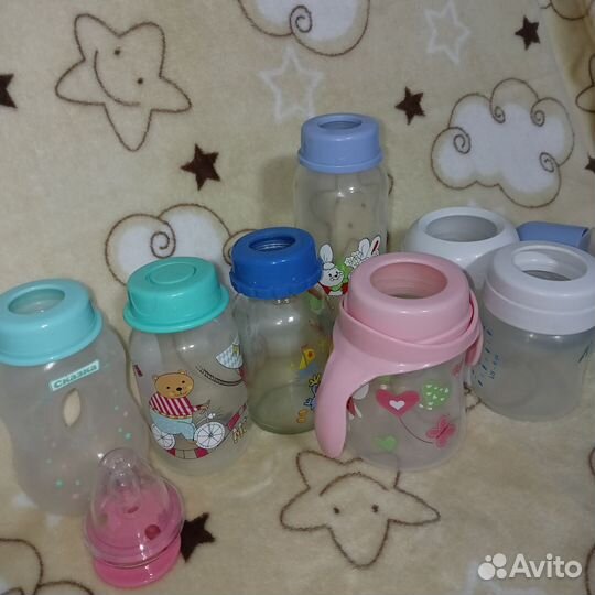 Детские бутылочки и соска