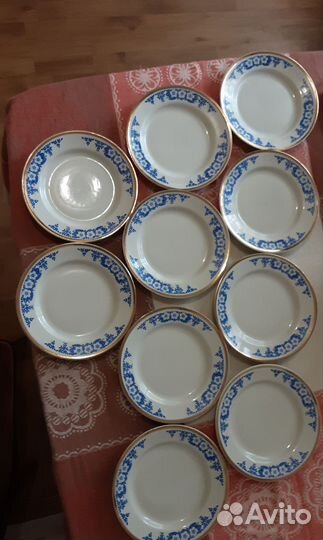 Тарелки сервировочные 10штук для дачи