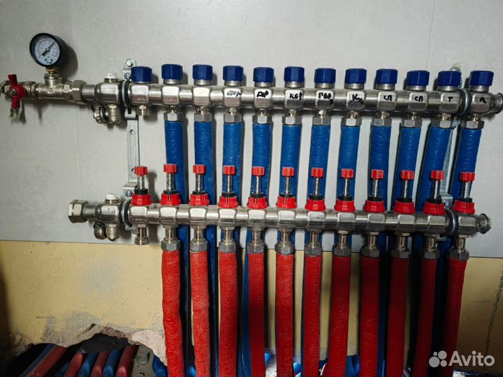 Монтаж отопления и водоснабжения в частном доме