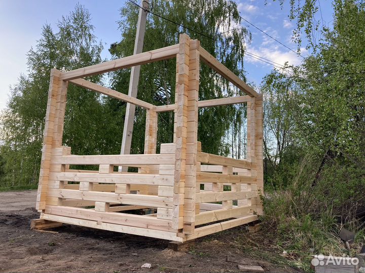 Беседка из профилированного бруса